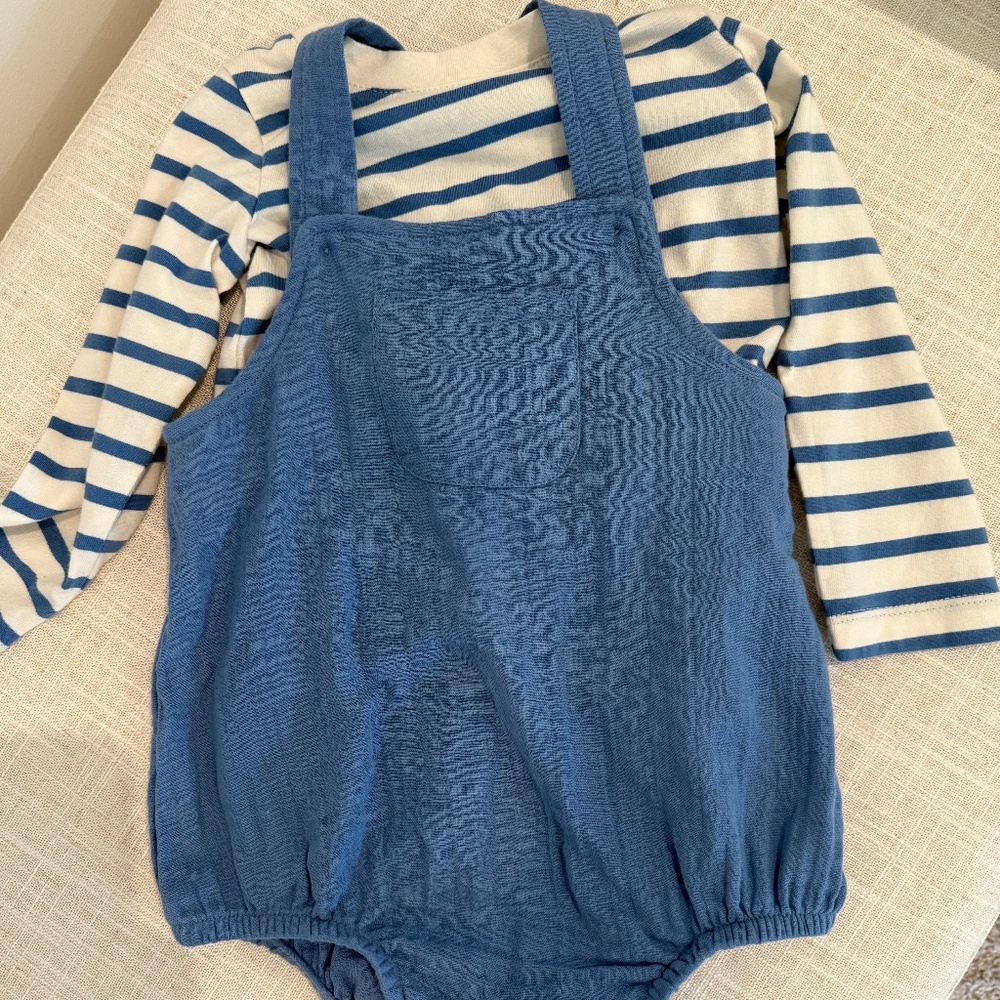 Baby Gap - Blue Striped Set